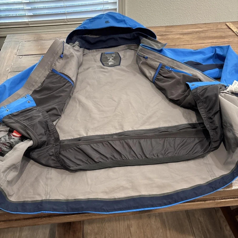 Mountain Hardwear Dry Q Elite Minalist Ski Jacket Recco Men's XLarge Blue‎ READ